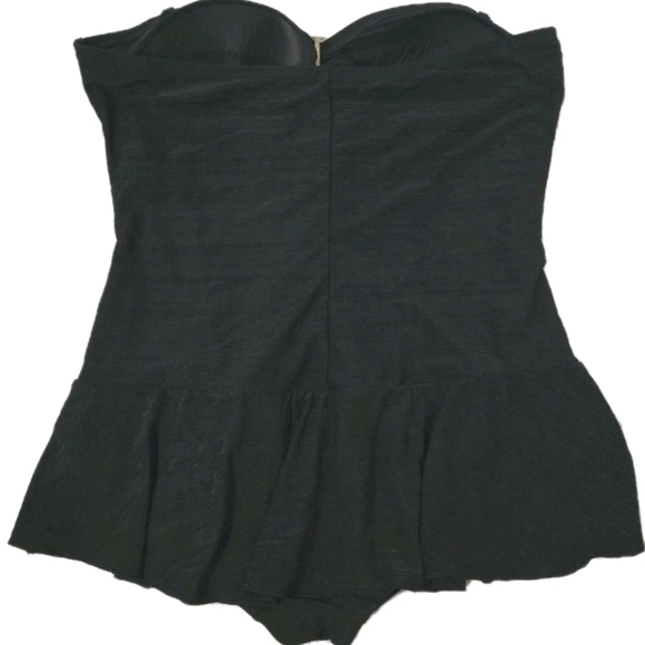 Womens One Piece Swimsuit Plus Size 18W Fashion Bug Swimdress Strapless - Picture 2 of 6